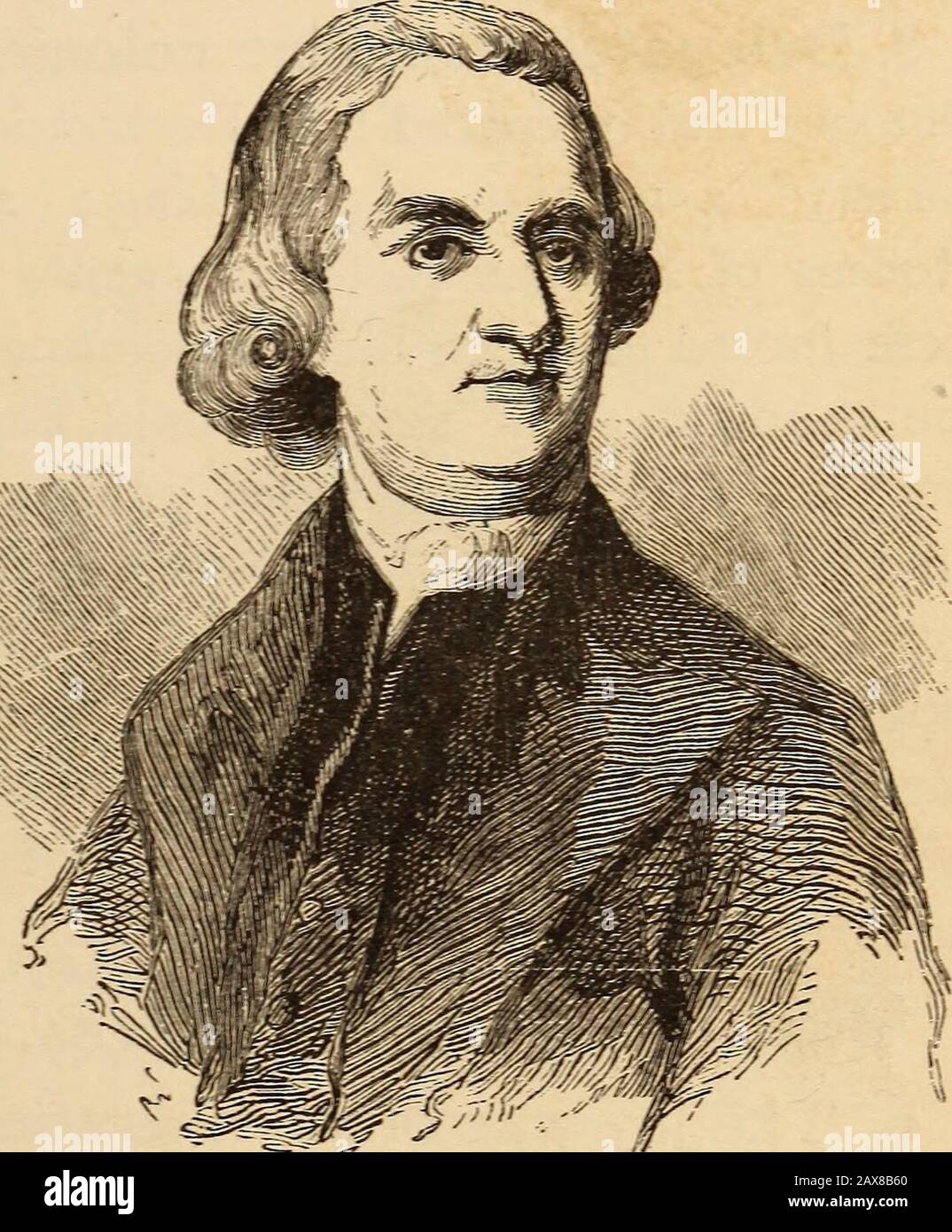 Nuova storia scolastica degli Stati Uniti . Samuel Adams, di Boston,^ ha detto: We claim British * Samuel Adams (1722-1803) è stato uno dei primi e più attivi avversari del dominio britannico in America. Nel 1769, ha chiuso un discorso pubblico con la dichiarazione :indipendenti siamo ; e indipendenti saremo. L'ATTO DI TIMBRO, 95 diritti, non solo con carta; noi siamo nati a loro. Egli come-sertò il diritto esclusivo delle colonie di tassarsi, e di governarsi. La dottrina si diffuse, quella Taxa-zione senza rappresentazione è tirannia/ e che i tiranni di Resistanceto è obbedienza a Dio. 1765. LA S Foto Stock