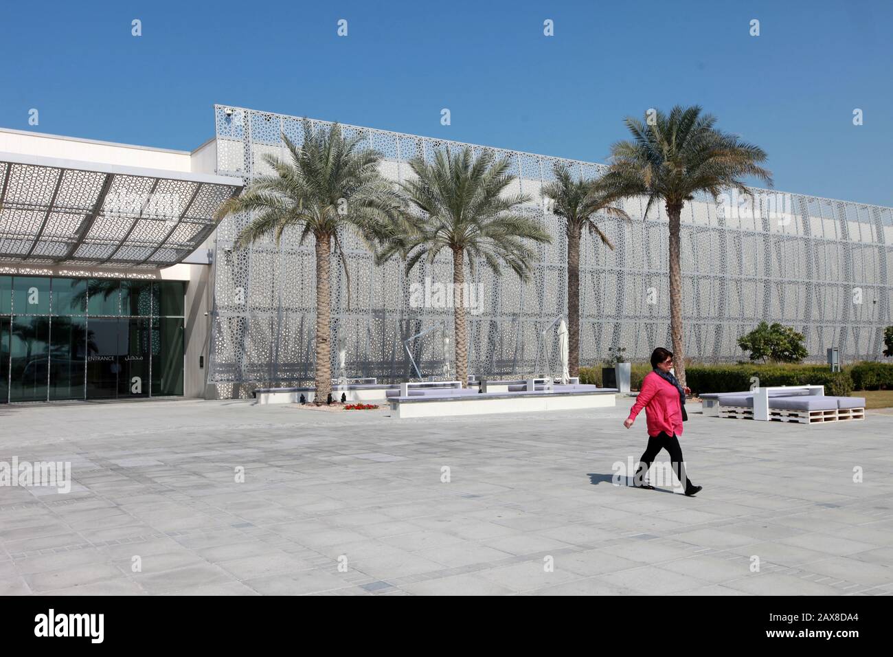 Padiglione D'Arte Sull'Isola Di Saadiyat Ad Abu Dhabi. Foto Stock