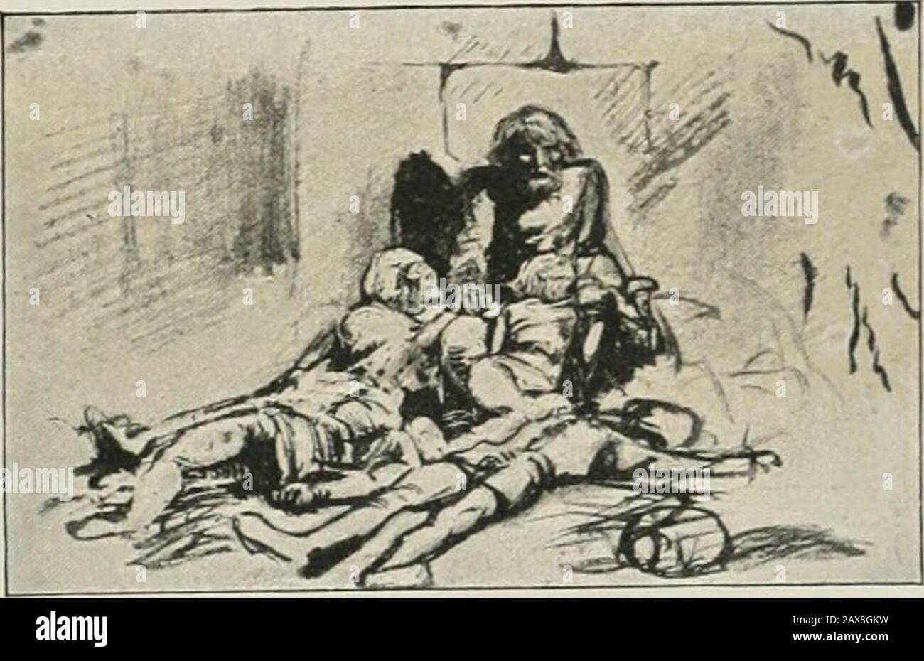 Meissonier, la sua vita e la sua arte . lo ha mandato a Potier, raccomandandolo di mostrare il suo campione a quest'ultimo. Era un gruppo di soldati che bevevano in un negozio di vini. Quando l'aveva guardato, Potier cambiò l'istone del tutto. Dimenticate ciò che vi ho detto l'altro giorno, Iam scriverà a vostro padre. E lui lo ha messo giù le figure trecching in moncone sulla carta giallastra. Per un intero winterMeissonier fatto il suo modo ogni mattina dalla Rue des Blanc-Manteau.x al Passaggio Sainte-Marie, l'acquisto di un pennyworth di noci di petto sulla strada quando era in fondi, che ha riscaldato sia il suo pocketand il suo stomaco. Il suo fath Foto Stock