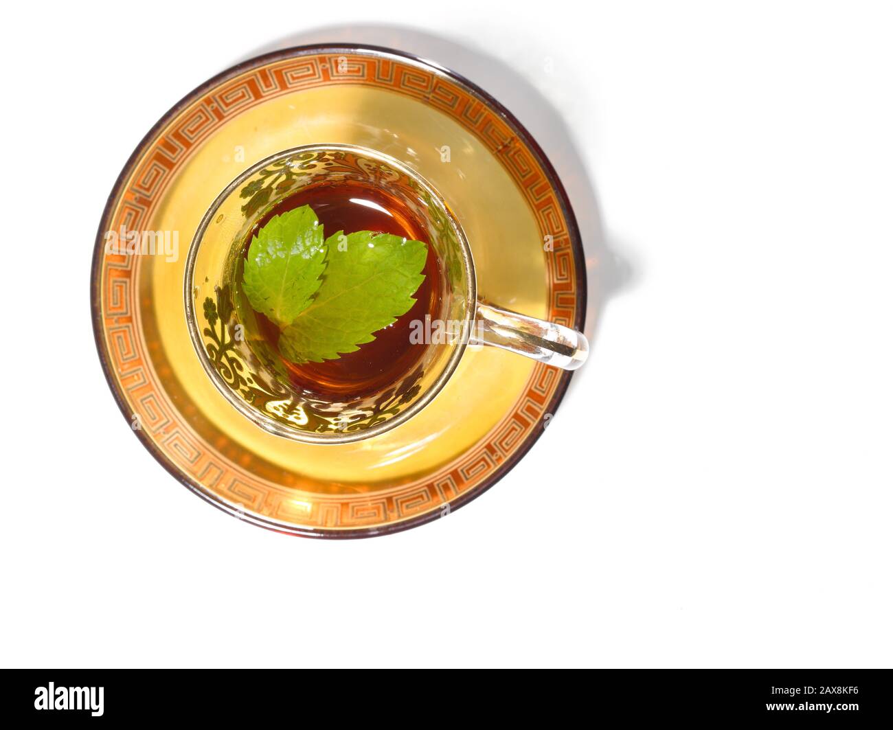 Una tazza di Gawah (caffè arabo). Foto Stock