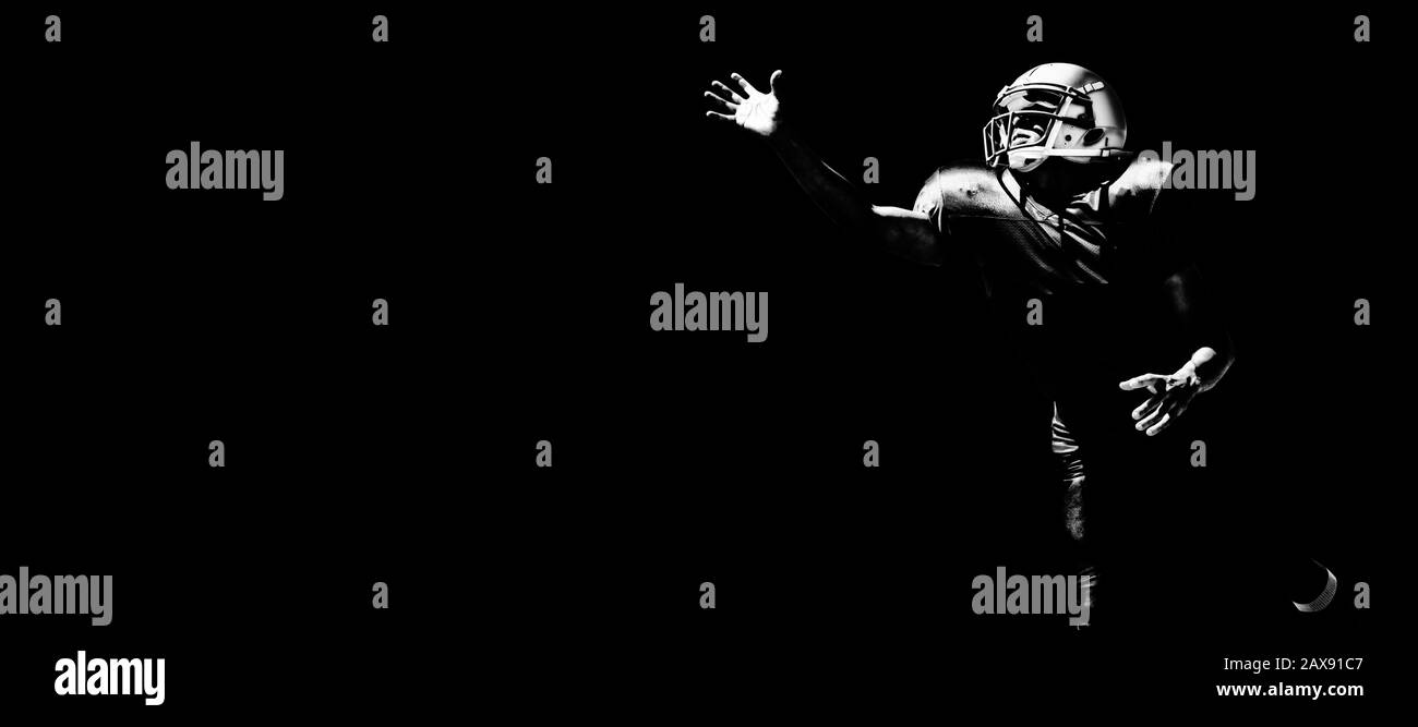Giocatore di football americano Foto Stock
