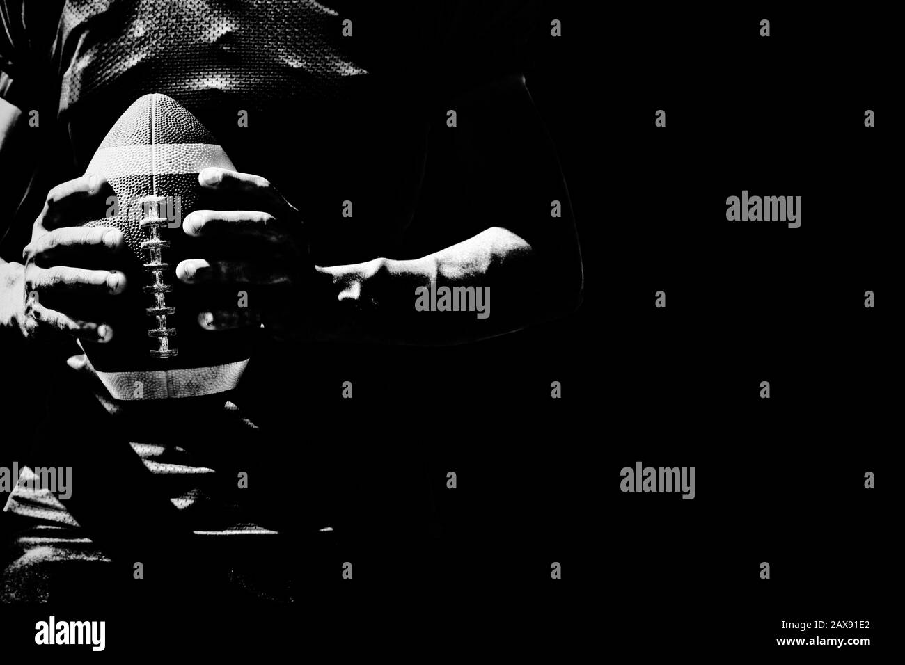 Giocatore di football americano Foto Stock