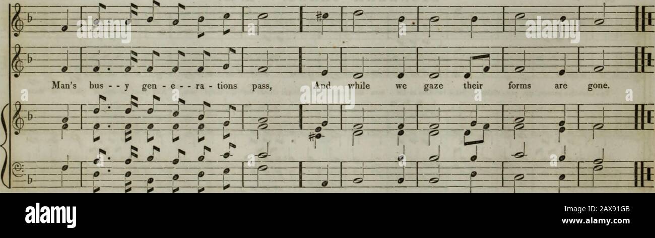 La collezione di musica della Boston Musical Education Society : composta da psalm originali e brani di inno, brani selezionati, canti, &c.; comprese composizioni adattate al servizio della Chiesa episcopale protestante . 84 66 f AUBURN. L, M. l b. birnes. I - J- - f-h»-t f- 0------ 0- w 1 | r 1-h -1-1- i---=-- 1 1- Mi Piace - 1 shad - - scrofe gli - - ding oer the plain, Or -*=» *- nubi che f=H b ^- j- roll sue - t^s) * - ces - - - siv e - L ON, ft 3 %- -0- -* -0- r ri i r«l f-, 1 l-p---F i! F-f Lf--p-f f- li j. C? - r- - f T* « |  1 - i 1 1   - ^4. Foto Stock