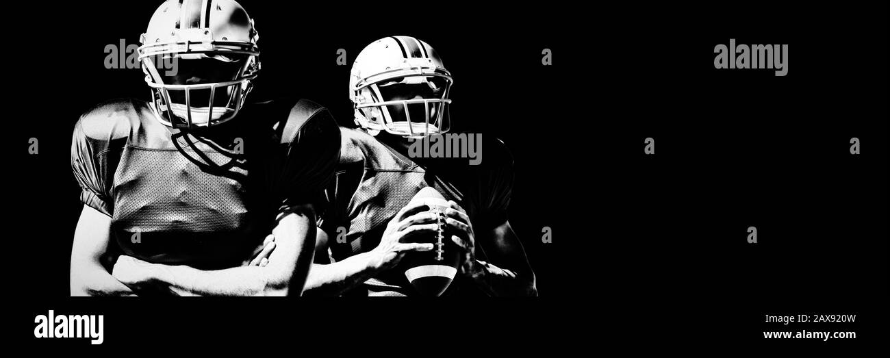 Immagine composita del giocatore di football americano Foto Stock