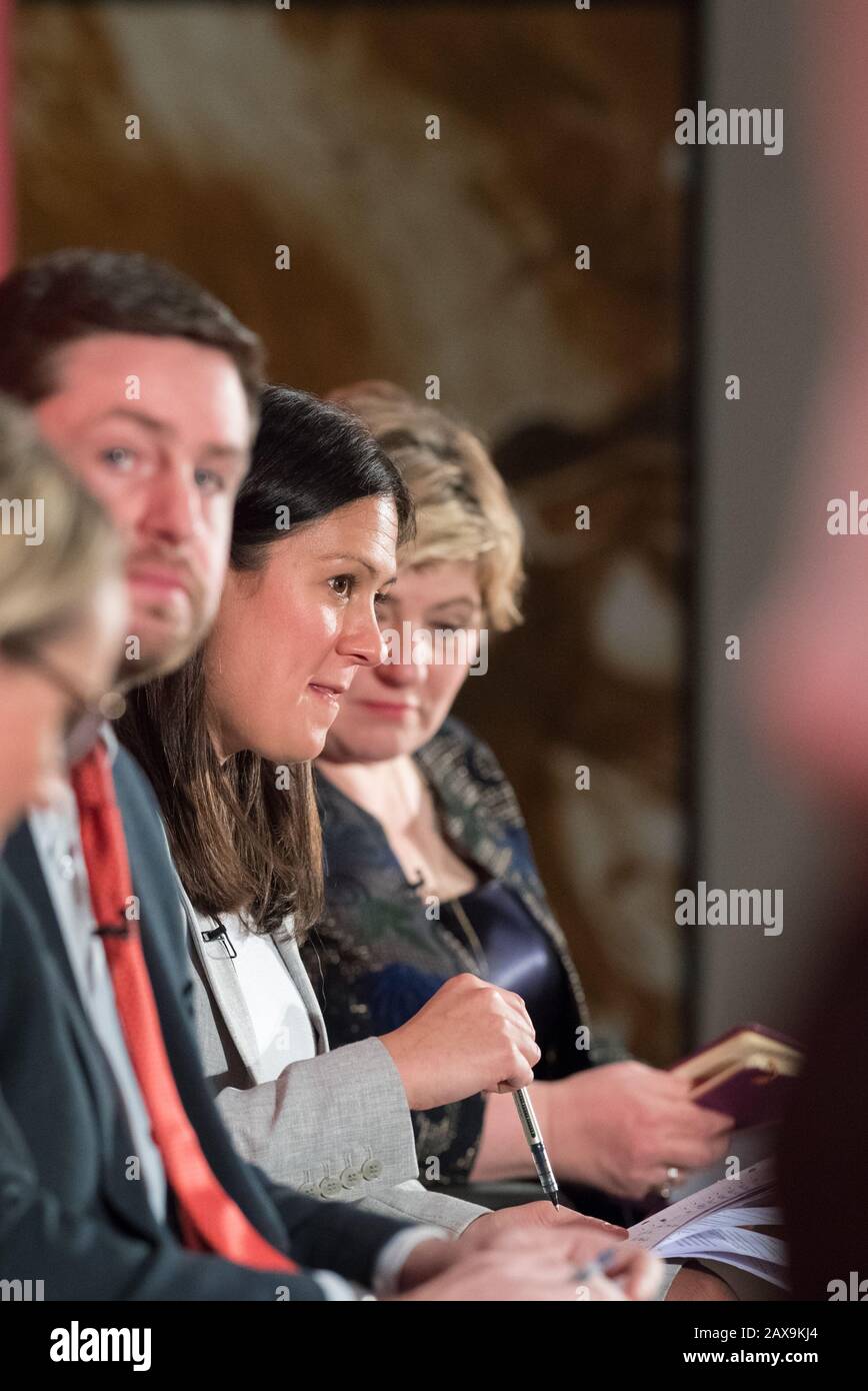 Lisa Nandy e Emily Thornberry candidati per la leadership del partito laburista. Foto Stock