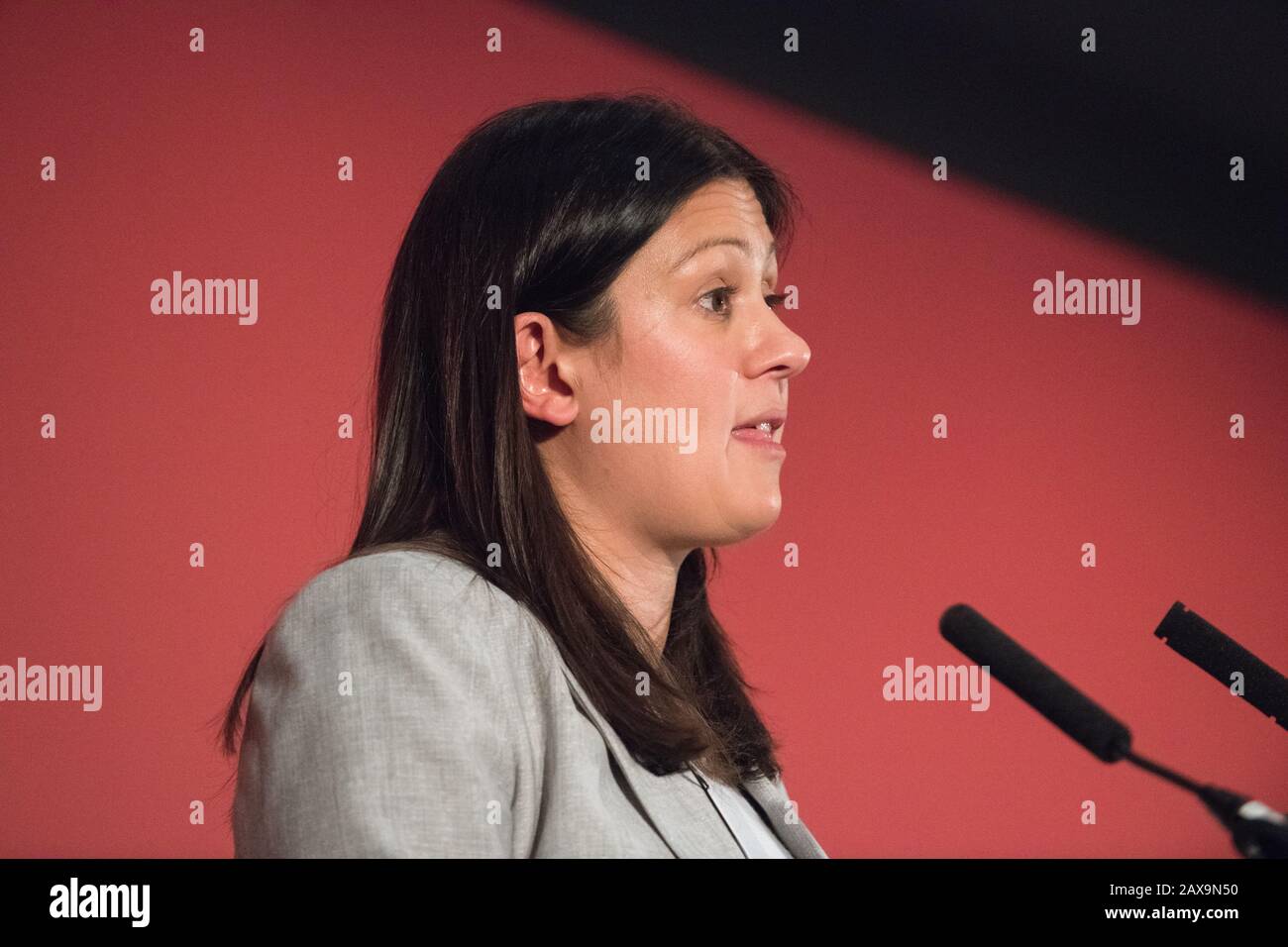 Lisa Nandy candidato per la leadership del partito laburista. Foto Stock