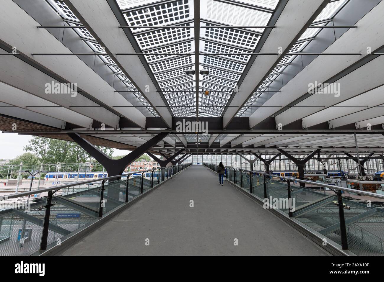 Stazione centrale di Rotterdam, Zuid Holland, Paesi Bassi Foto Stock