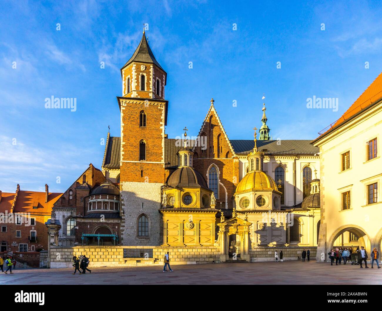 Cattedrale di Wael, Castello reale di Wawel, Cracovia, Polonia, Europa Foto Stock