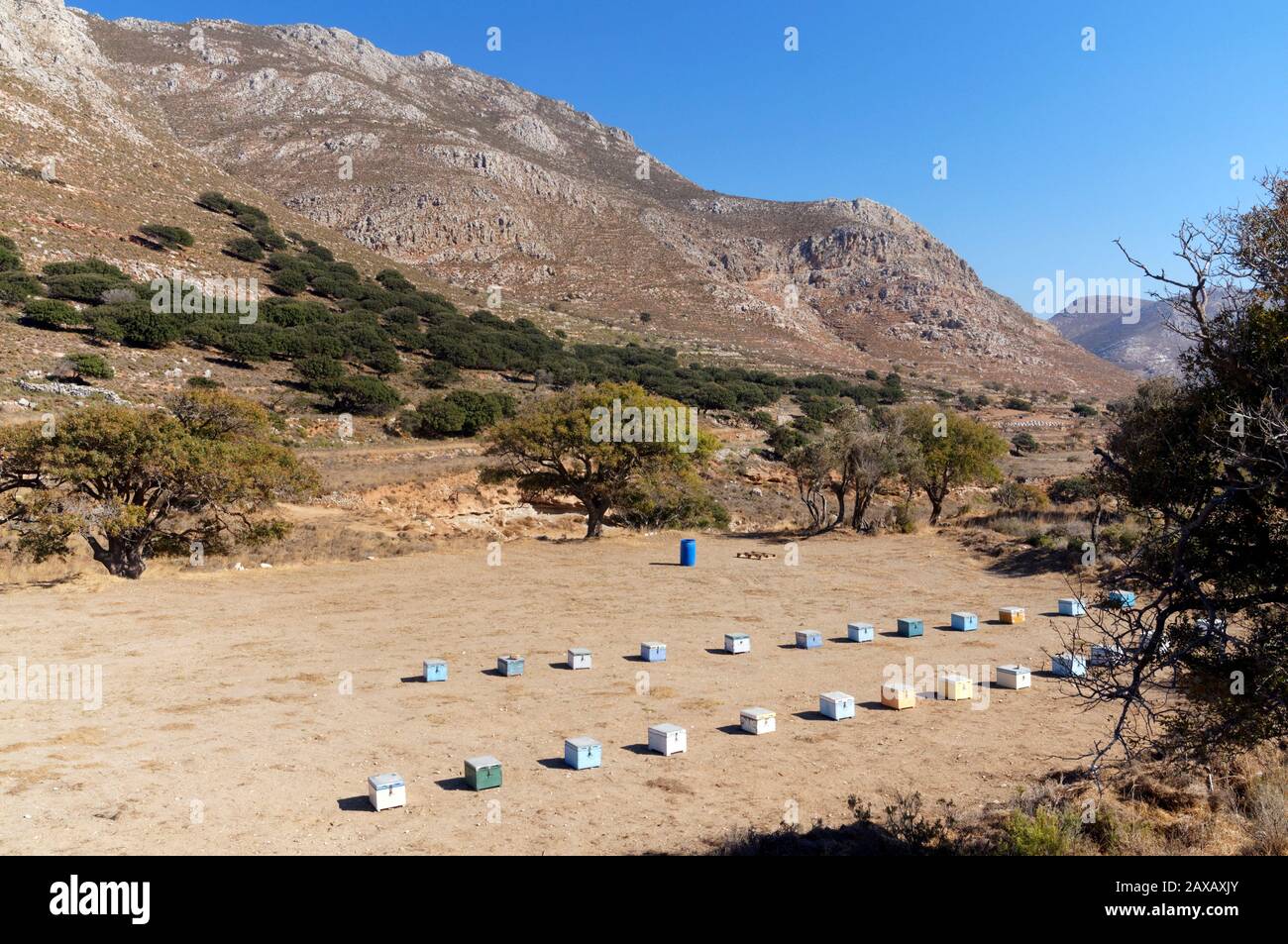 Alveari, Megalo Horio, Tilos, Isole Dodecanesi, Egeo Meridionale, Grecia. Foto Stock