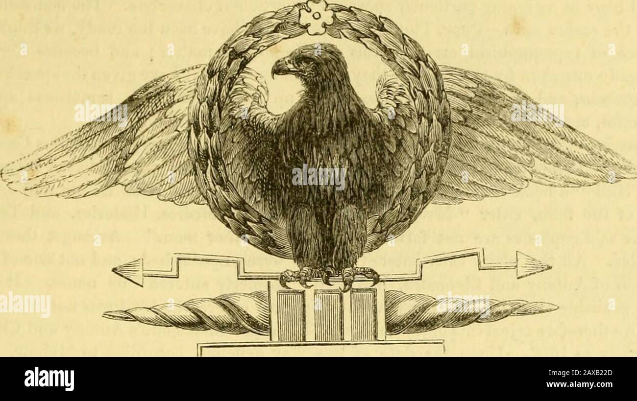 L'edizione standard della Shakspere pittorica. ¥ *€(Q)[i»[i:; I. nil W^^^C^:.. [Roman Eagle.] AVVISO INTRODUTTIVO. Stato del testo, e Chiionologia, di Coriolanus. La tragedia del Coriolanus fu stampata per la prima volta nella raccolta di Folio del 1623. Viene inserito nei registri di Stationers di quell'anno dagli editori del foglio, come una delle copie non formerlyented ad altri uomini. In questa edizione di Folio è il primo dei drammi nell'ordine di paging ; ma questa disposizione, come in ogni altro caso, era con ogni probabilità arbitraria. Iheletext è suddiviso in atti e scene, secondo Foto Stock