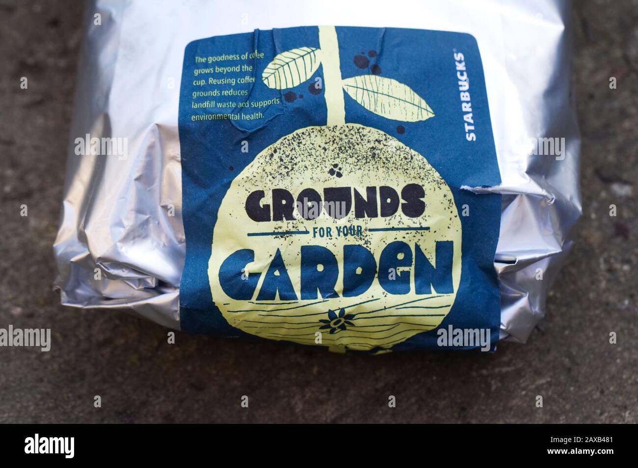 Sacchetto di caffè Per il giardino. Foto Stock