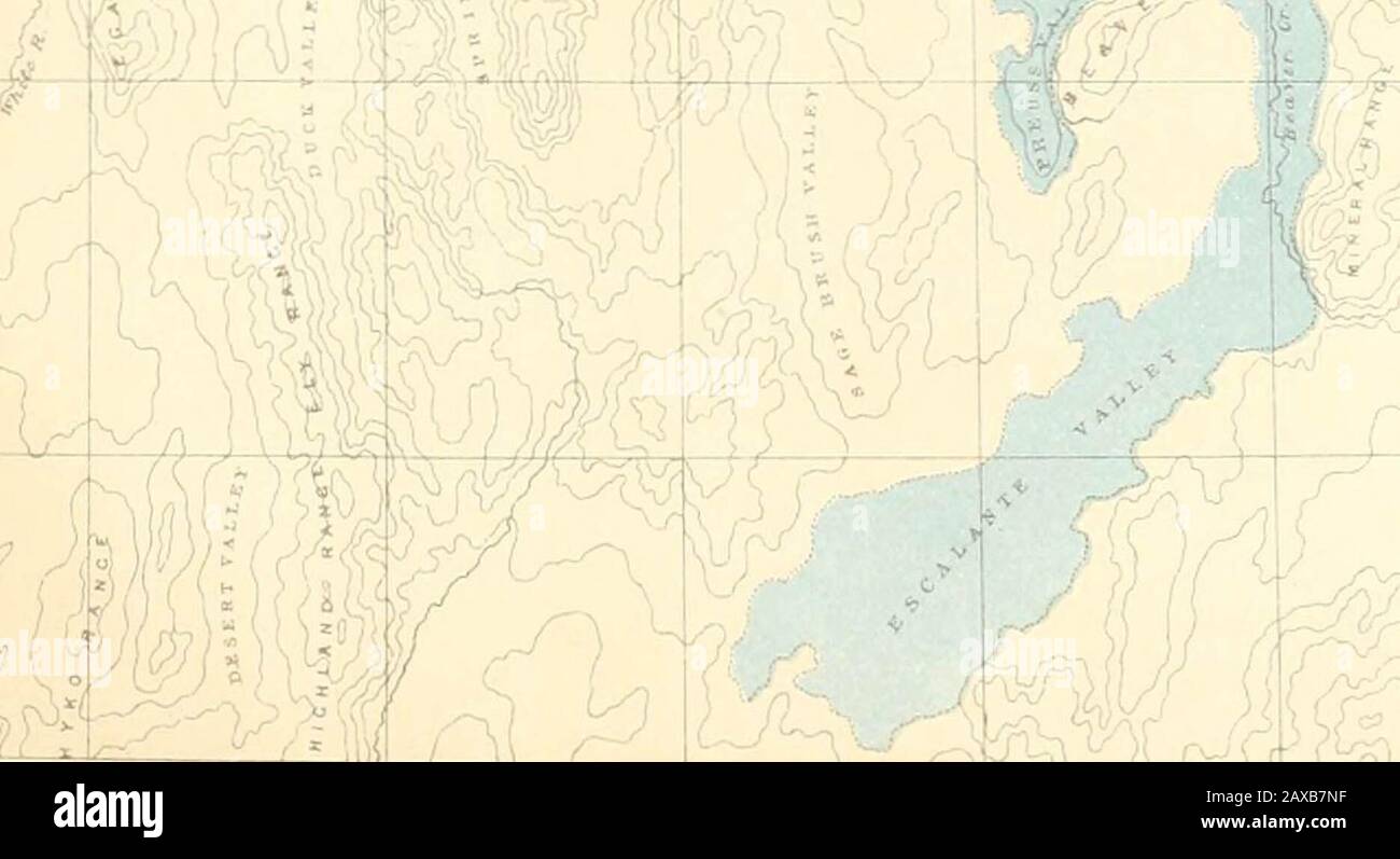 " Relazione di esplorazione geologica del quarantesimo parallelo" (1870) Foto Stock