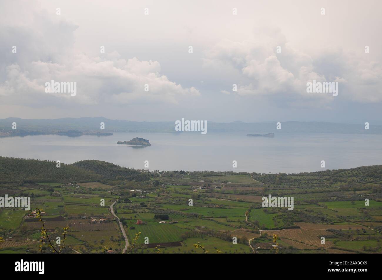 Vista panoramica di Montefiascone. Lazio. Italia Foto Stock