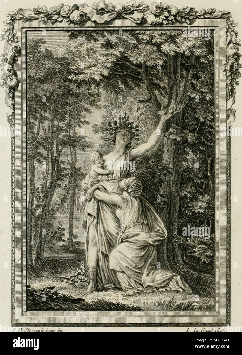 Les metamorphoses d'Ovidie : en latin et en françois . oRapta movet faciès. Quid? Si tibi mira fororisFata mex referam ? Quamquam lacrymaeque , dolorqueImpeditunt, propeentque loqui. Fuit unica matri,Me pater & alia genuit, notiflima forma(Echalidum, Dryope, quam, virginitate carentem.Yimque dei paifam, Delphos Delonque tenentis,Excipit Andrscon, & habetur conjuge felix. EFT lacus, accllvls devexo margîne, formantLittoris efficiens, fummom mirteta coronant.Venerat hue Dryope fatorum nefcia ; quoqueIndignere magis, Nymphis latura coronas,Inque finupuerum, qui nondum impleverat annum,Dulce fere Foto Stock