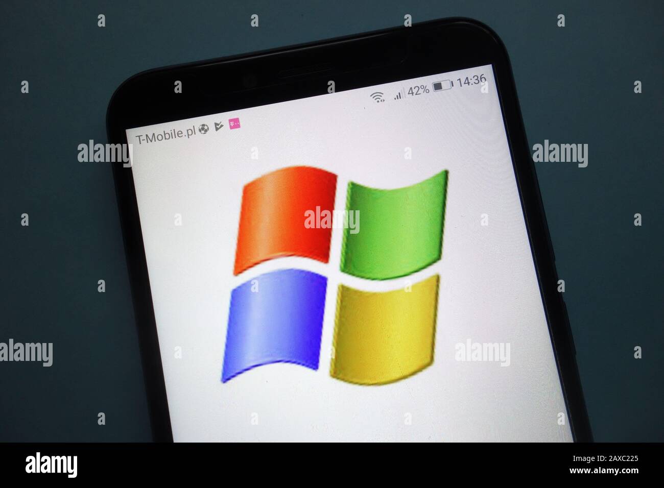 Logo Microsoft Windows sullo smartphone Foto Stock
