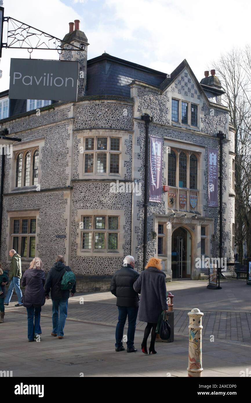 Il City Museum di Winchester, Regno Unito Foto Stock