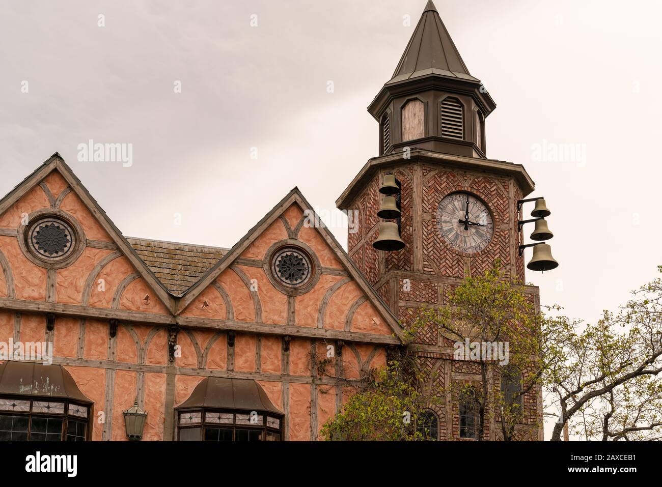 Piccola città danese di Solvang, California Foto Stock