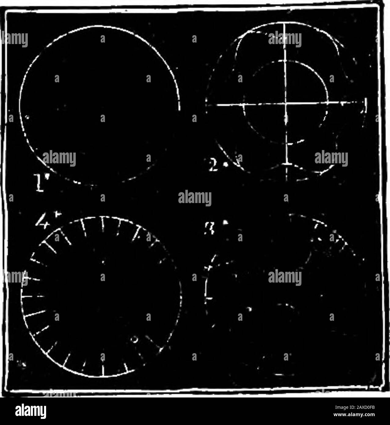 Divertimenti scientifici . Figure sane. Per trovare il passo di mantenendo questo tasso per aminute o meno, e impostando l'ingranaggio per dire i giri, il numero sarà trovato marcato sul quadrante dell'apparato. Quindi, moltiplicando il numero di rivoluzionari del disco per il numero dei fori, e dividendo il prodotto per il numero di secondi durante i quali il discato in relazione all'ingranaggio di registrazione, si avrà il numero di vibrazioni al secondo necessario per produrre il passo corrispondente al suono dato. Il aboveis la descrizione di una forma di Syren ; ci sono altri, che, howe Foto Stock