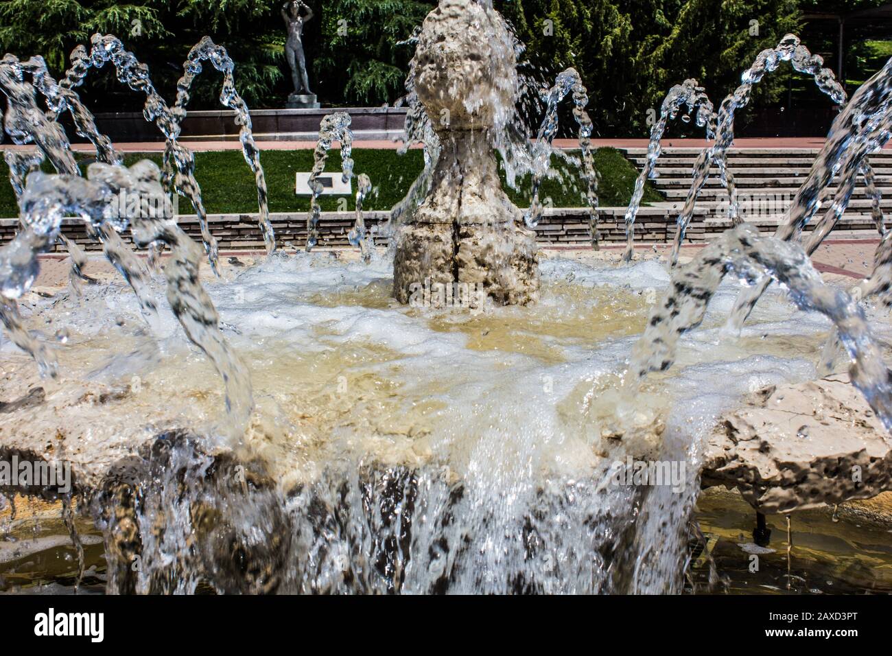 Rosaleda del Parque del Oeste, Madrid Foto Stock