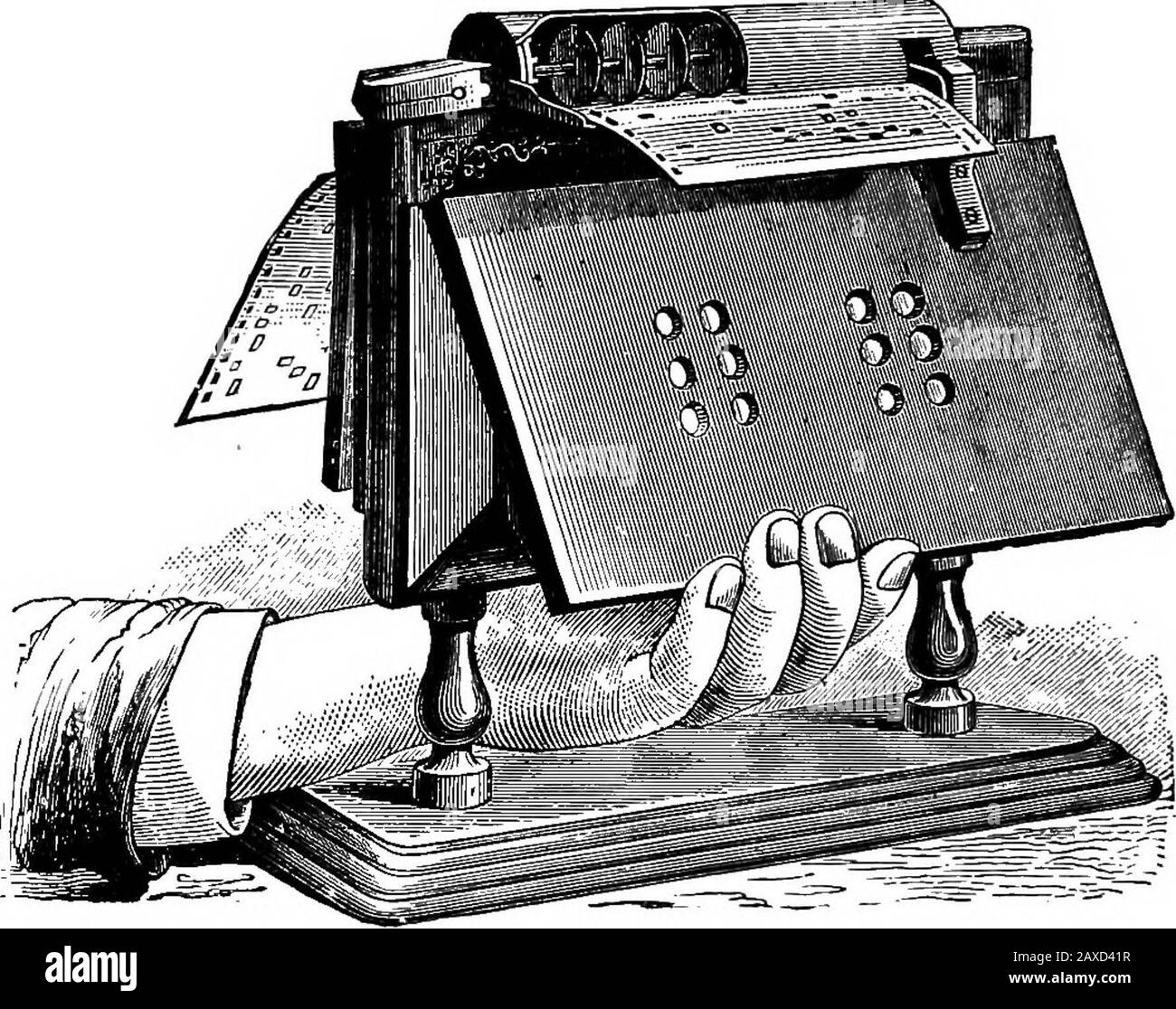 Divertimenti scientifici . Il Megaphone. Il Megaphone, che può essere considerato come una curiosità, considerando gli effetti prodotti da tali mezzi semplici.L'illustrazione rappresenta lo strumento che è (orwas ultimamente) fissato sul balcone di MR. Edisons house.At un miglio-e-un-mezzo lontano dalla casa, In un punto 176 SUONO. Indicato dai due uccelli nella foto, un altro instru-ment è stato fissato, e la conversazione è stata portata avanti con facilità.Forse l'opportunità attuale sarà il più con-veniente di parlare dell'AUTOPHONE, anche se è morea musicale di uno strumento acustico. Fino a latelyBarb Foto Stock