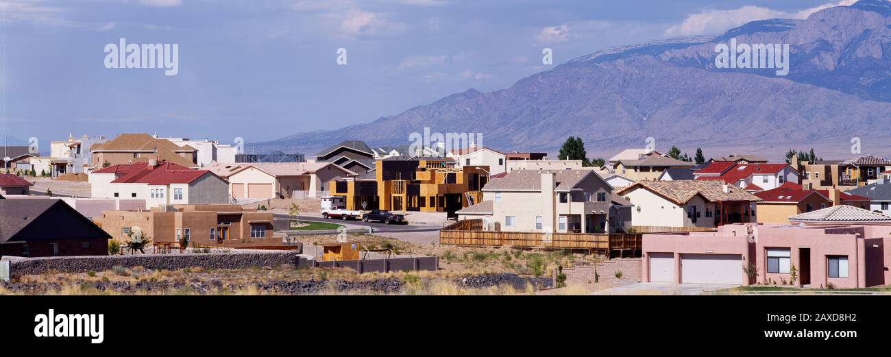 Edifici in una città, Albuquerque, New Mexico, USA Foto Stock