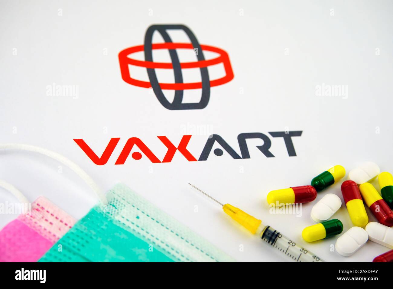 Vaxart Inc è un'azienda biotecnologica in fase clinica che si occupa dello sviluppo di vaccini ricombinanti orali. Concept foto. Foto Stock