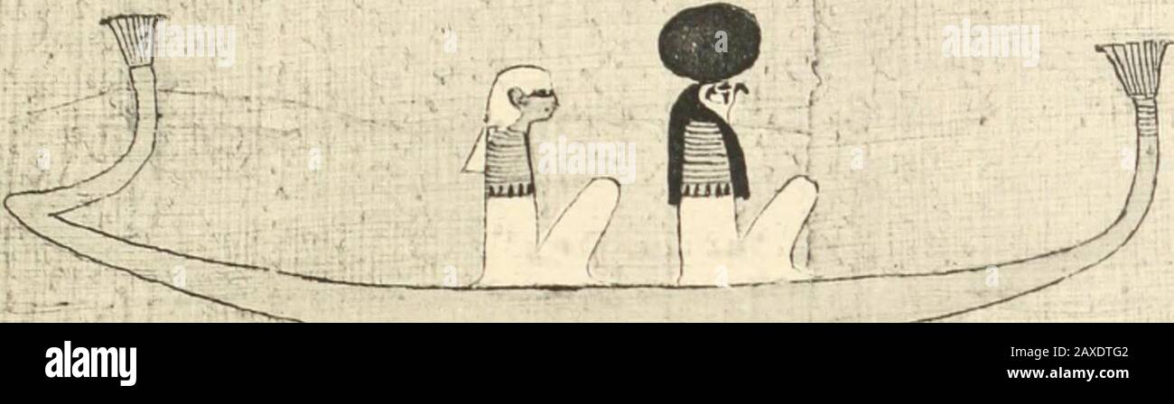 Papiro funéraires de la XXIe dynasie . Wi,v^^^V:<-^y<S^«^?««y Papyrus de Nesikhonsou. M Pl. XVIII XI (2^. Foto Stock