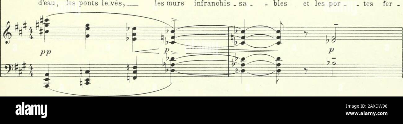 Ariane et Barbe-bleue : conte en trois actes . ?^b*«». I67 ph i. j ij- Jfr g ^ ffiÊ i HQ » j jy ^ deau, les ponts le.ves, les murs infranchis   sa . tes fer. Più prestato p* *i. > m Jj i J- w iv ^ j II Oi;i^ -^^ ëë ë ë ë ë ë ë m ë* ë r ^- ë ë On ne voit personne qui les garde, et pour, .tant le château nest pas abandonné. .mees Foto Stock