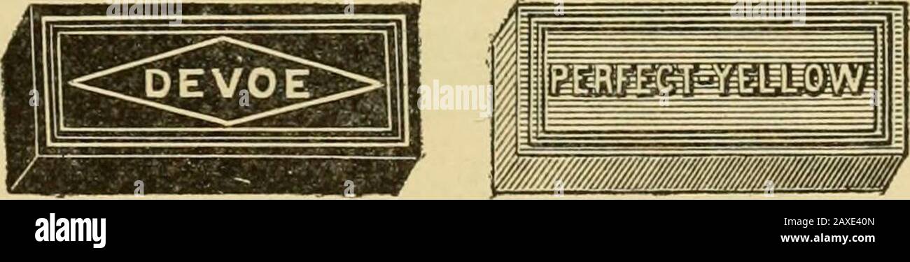 Catalogo prezzi dei materiali degli artisti : forniture per pittura ad olio, pittura a colori ad acqua, pittura in cina ..e materiali da disegno per architetti e ingegneri, scuole di formazione manuale e college. . Scatola a quattro COLORI N. 122 N. 122. Contenente una torta per ogni Carmine, Ultramarine Blue, Perfect Yellow, Black, e un lungo maneggiato No.7 Pennello Da doz., 3.00 dollari No.122-C.. Contenente una torta ogni Carmine, Ultramarine Blue, due torte Perfect Yellow, e una lunga maneggiata No.7 Brush 3.00 No.122-J. Contenente una torta ogni Carmine, blu Ultramarine, Perfetto giallo, nero, e una spazzola per capelli Camel n. Foto Stock