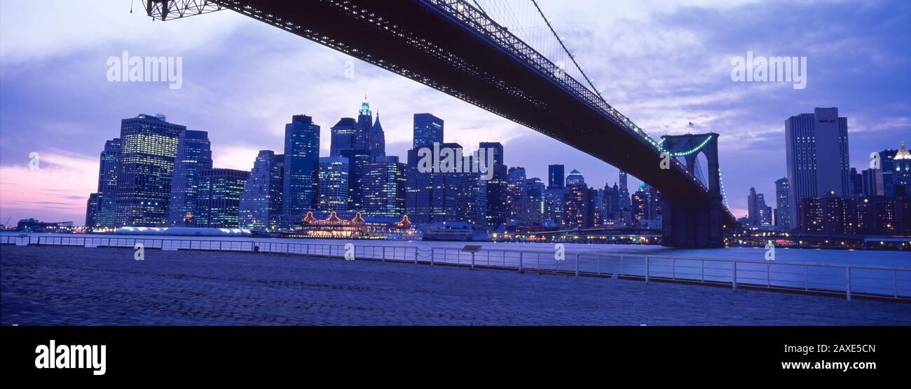 Ponte Di Brooklyn, Nyc, New York City, New York State, Usa Foto Stock