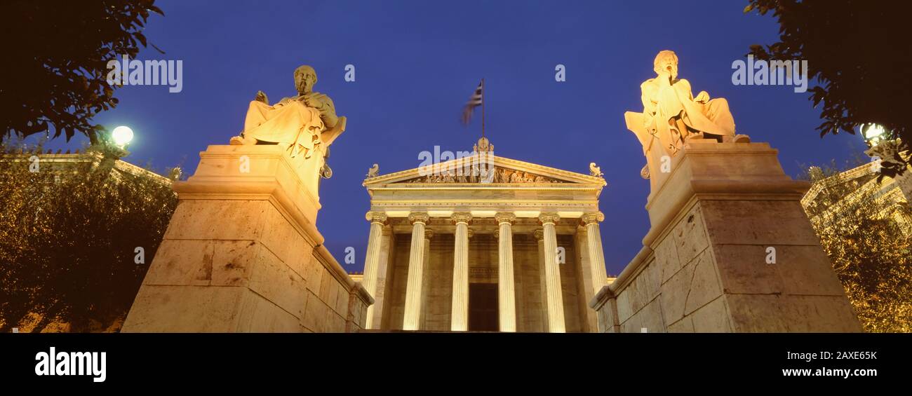 Accademia D'Arte, Atene, Grecia Foto Stock