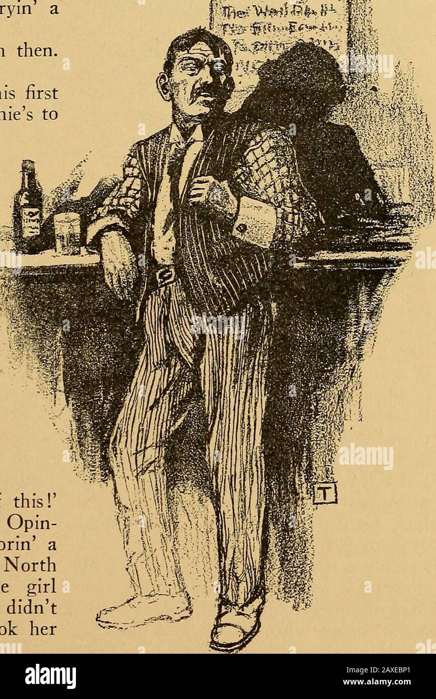 Outing . top side of this Earth canmake Jimmy North pull upnow, un youre it. Marryhim. Per il Signore, sposalo, uno prendilo da questo! Per pensare che io - vecchio Opin pubblico, grande come la vita - dovrebbe essere implorin agirl a ore 1, per sposare Jimmy Northfor sua anima buona! Anche la ragazza sorrise: Un sorriso un po' stanco che non era un secondo. Ma scosse l'herhead. No, ha detto lei, sarebbe adorabile. Non deve sposarmi. Lei ha preso il respiro sulle parole, un tutto in una volta ho visto, come suppongo Northhad visto tutto il lungo, quanto poco andhelpless e scherzoso lei era. Il suo handsraddoppiato un unoubled sopra Foto Stock