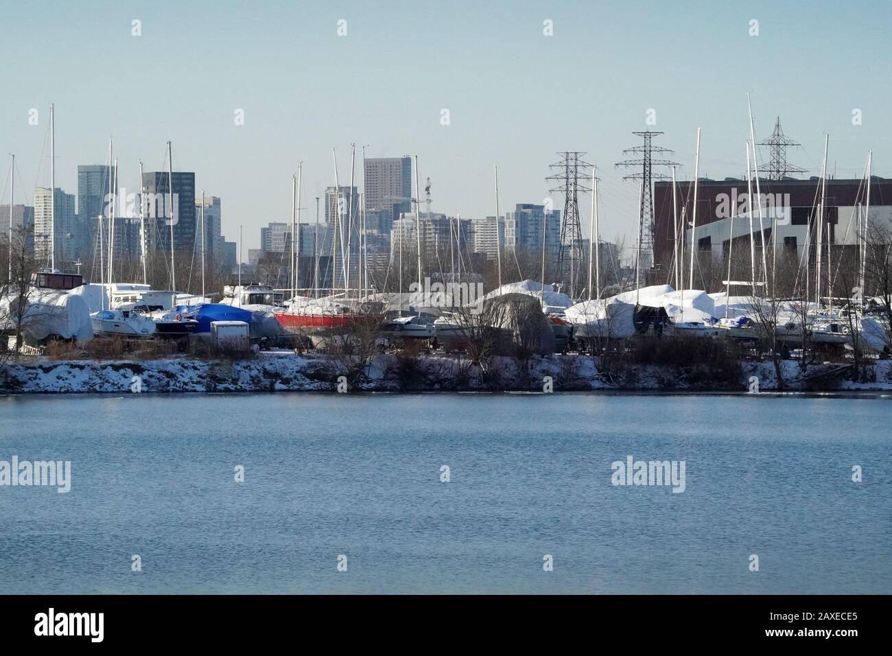 Leslie Spit Conservation Area Toronto Foto Stock