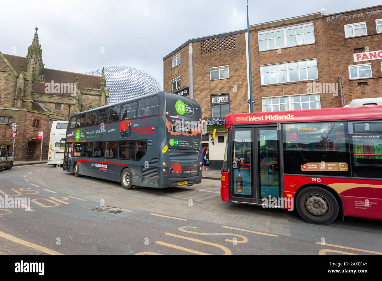 Autobus, Birmingham, Regno Unito Foto Stock