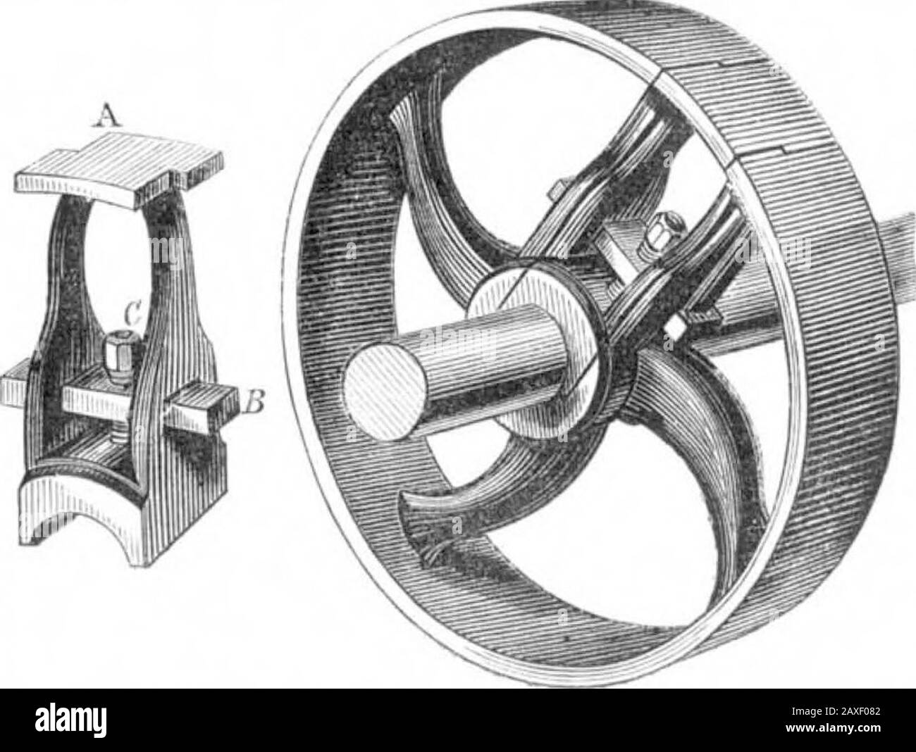 Scientific American Volume 18 numero 20 (maggio 1868). Rating su ferro o acciaio. Il manufatto, se prelevato istantaneamente dal bagno fuso, immerso nel soon8,9 e immerso o gettato in acqua fredda, sarà carbonizzato o indurito a una leggera profondità) e che, nel caso WHEELEBS PULEGGIA REGOLABILE FOB DI FISSAGGIO TOSHAFTS IN POSIZIONE. Il fastidio di abbattere una sezione di alberi, chiavette di estrazione e di rimuovere i giunti, semplicemente per scivolare su una puleggia necessaria per qualche macchina aggiunta al materiale di un problema,richiede tempo e richiede problemi. Spesso, inoltre, si è scoperto che quando è stato risettato t Foto Stock