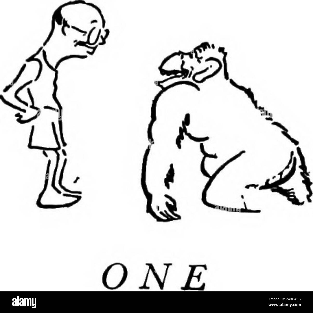 Questo mondo simiano . Is SIMIAN WORLD THIS SIMIANWORLD CLARENCE DAY With Illustrations by The Author New York & London ALFRED-A-KNOPF 1936 COPYRIGHT 1920, BY CLARENCE DAY Tutti i diritti riservati. Nessuna parte di questo libro può essere repro-duced in qualunque forma senza permesso nella scrittura fromthe publisher, tranne da un revisore che può citare i brevi passaggi in una revisione per essere stampato m una rivista ornewspaper. Pubblicato il 23 maggio, /920 Ristampato Nove Volte undicesimo Stampa, marzo, /p^6 Manufactured negli Stati Uniti d'America come odio l'uomo che parla della creazione di tebrute, con un'enfasi ugly onnbrute. ... Foto Stock