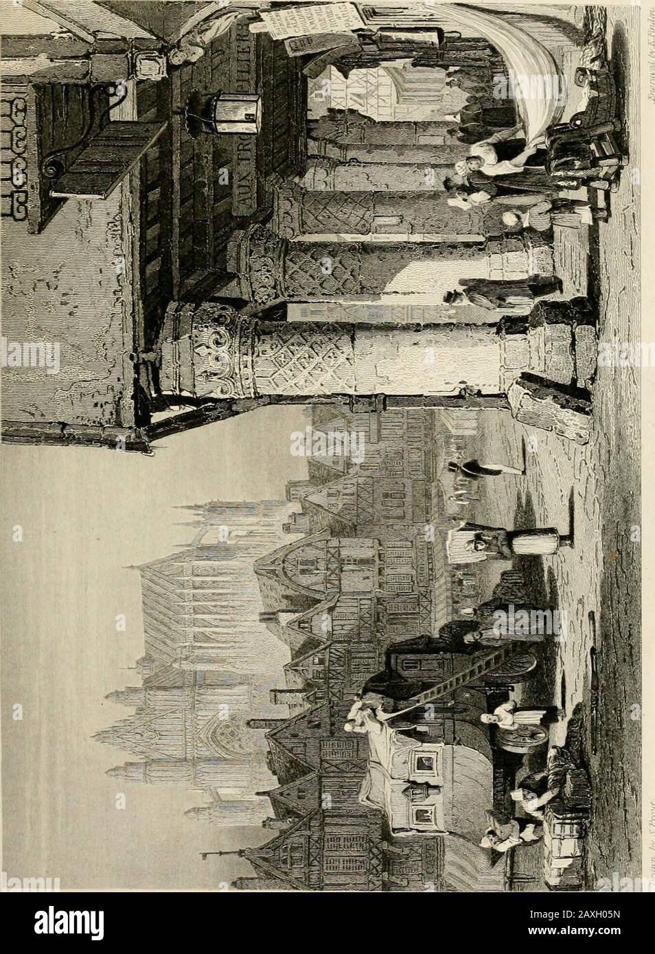 La mano-libro per i viaggiatori in Italia, da Londra a Napoli . storia, e le donne precedere gli uomini in processione il 10th di luglio, commemorativo della sconfitta del duca di Borgogna. Beauvais è famosa per le sue manifatture di seta e cotone e per i suoi arazzi. Amongthe buone locande a Beauvais sono L'Ecu de France, Hotel dAngleterre, e Aux Trois Riempitivi: Da thelatter di questi, che deve il suo nome a tre colonne orna-mented Nella Grande Place, una bella vista interiorview di Beauvais con la sua abbazia è visto. Noailles, se post, da Calais, 25| post, Puiseau, 1^ do. 27| do. Foto Stock