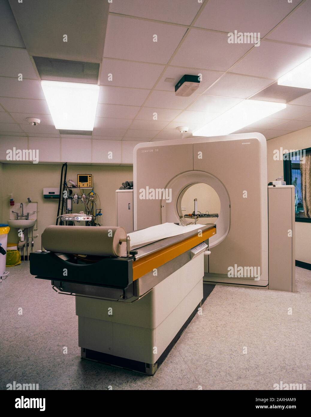 Scanner TC in ospedale Foto Stock