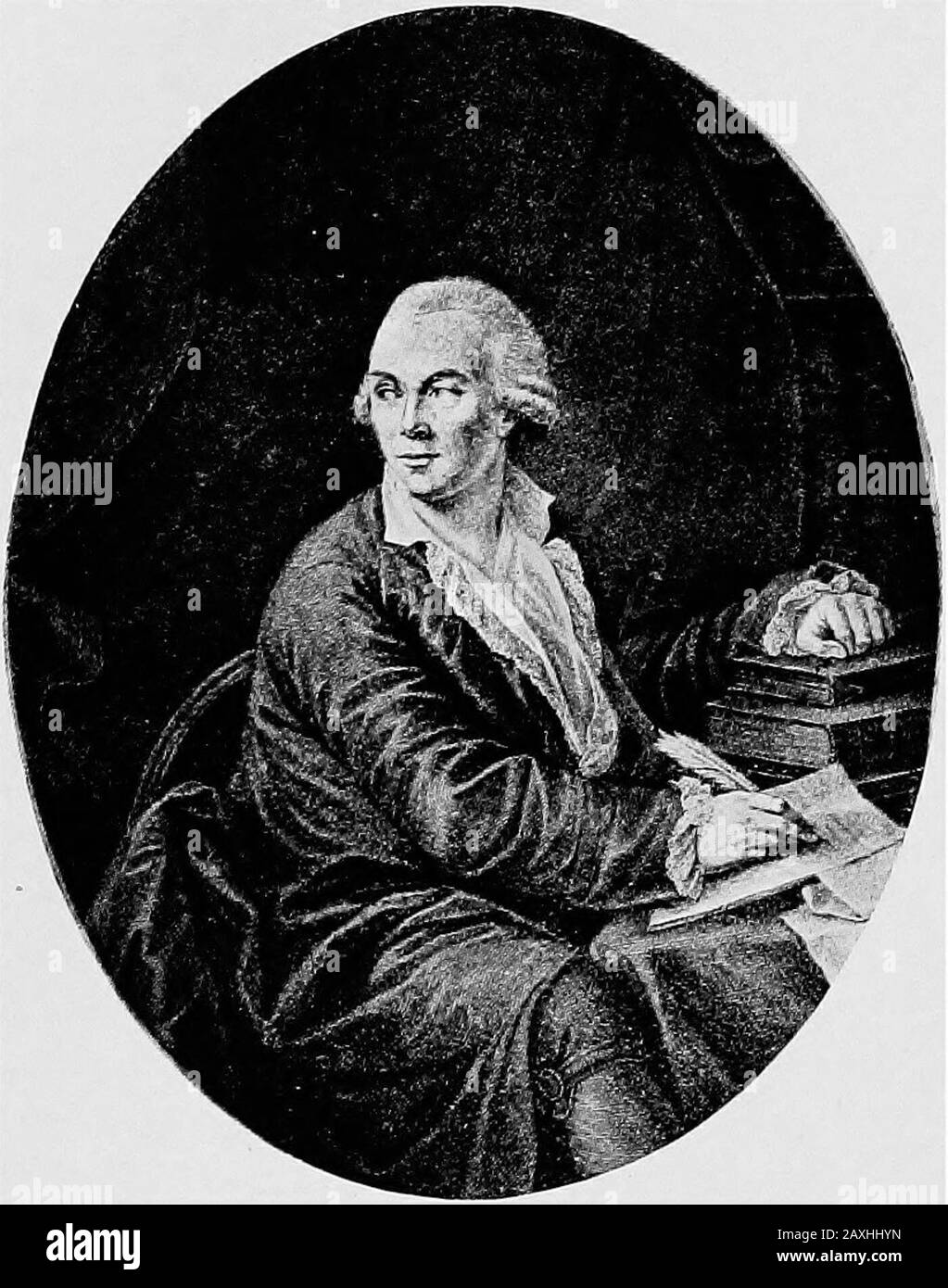 Una storia del Belgio dall'invasione romana ai giorni nostri . idee della Rivoluzione francese, rappresentante di Franfois Vonck. Gli stati del Brabante rifiutarono di pagare le tasse, finché i decreti 1787 non furono abrogati, e i pochi partigiani del Belgio, o fichi, furono perseguitati dal popolo. Il 18 maggio 1787, il duca Albert Casimir scrisse a Giuseppe II : Convinto che sia attaccato nelle sue più sacre e nella sua stessa libertà, tutta la nazione, dal primo all'ultimo cittadino, è permeata di un entusiasmo patriottico che avrebbe fatto perdere l'ultima goccia del loro b Foto Stock