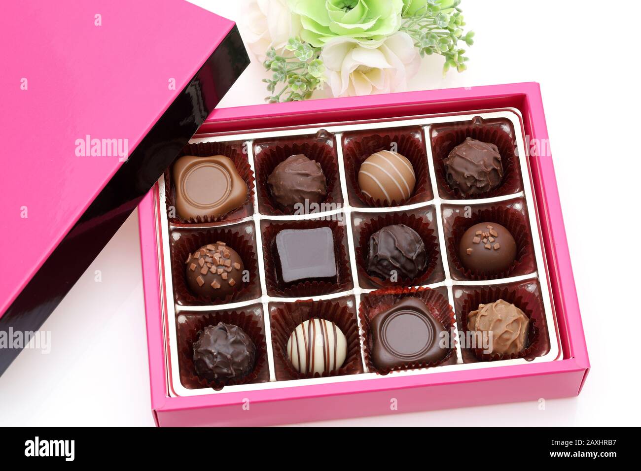 Scatola di cioccolato per San Valentino giapponese immagine Foto Stock