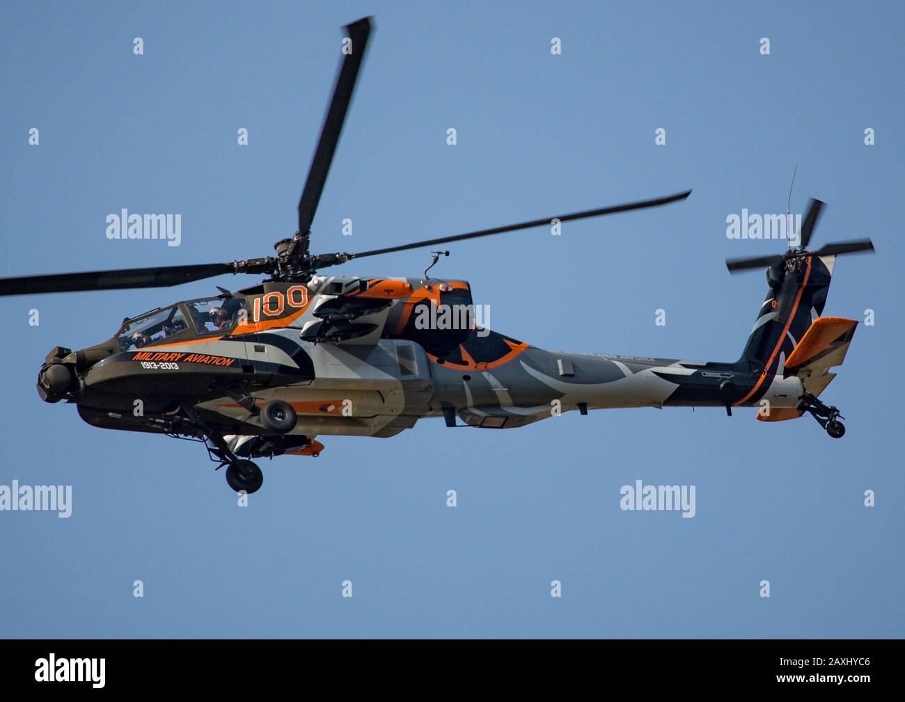 Royal Netherlands Air Force Ah-64d Apache Demo Team Foto Stock