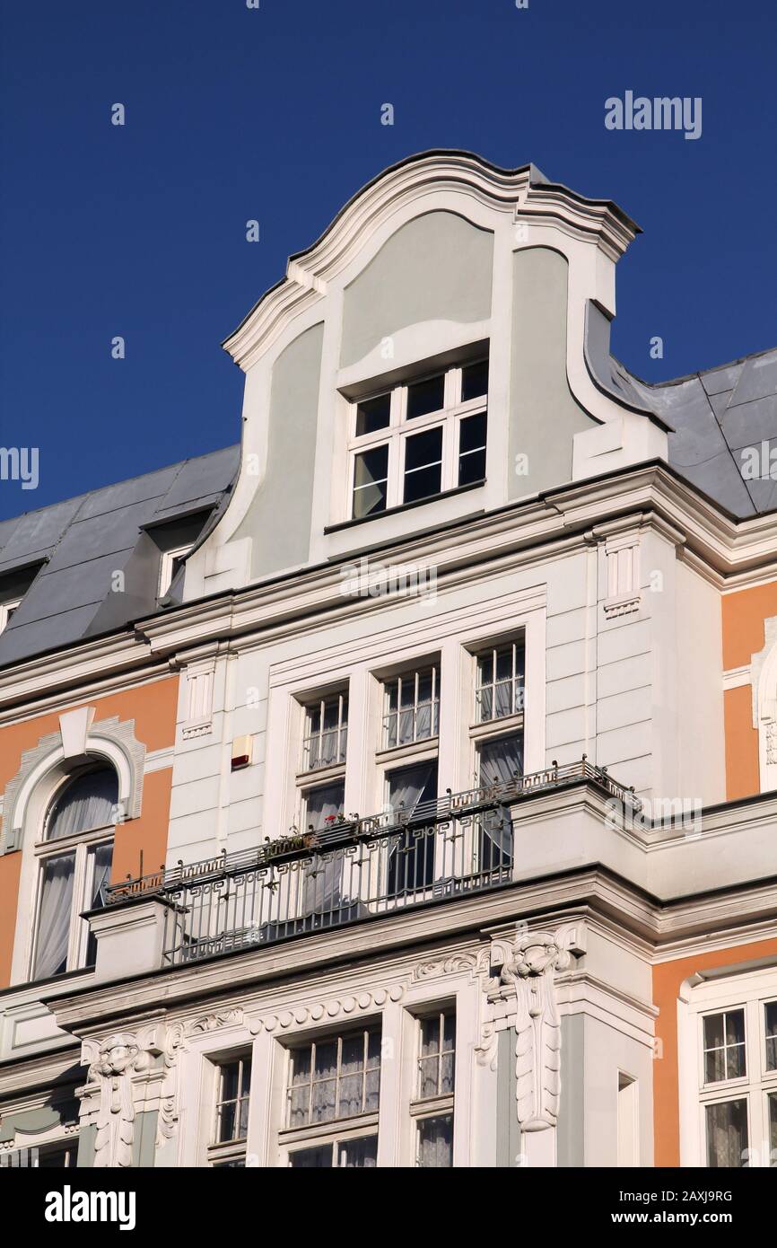 Polonia - Bydgoszcz, città in Kuyavia (Kujawy) regione. Old town tenement, splendido punto di riferimento. Foto Stock