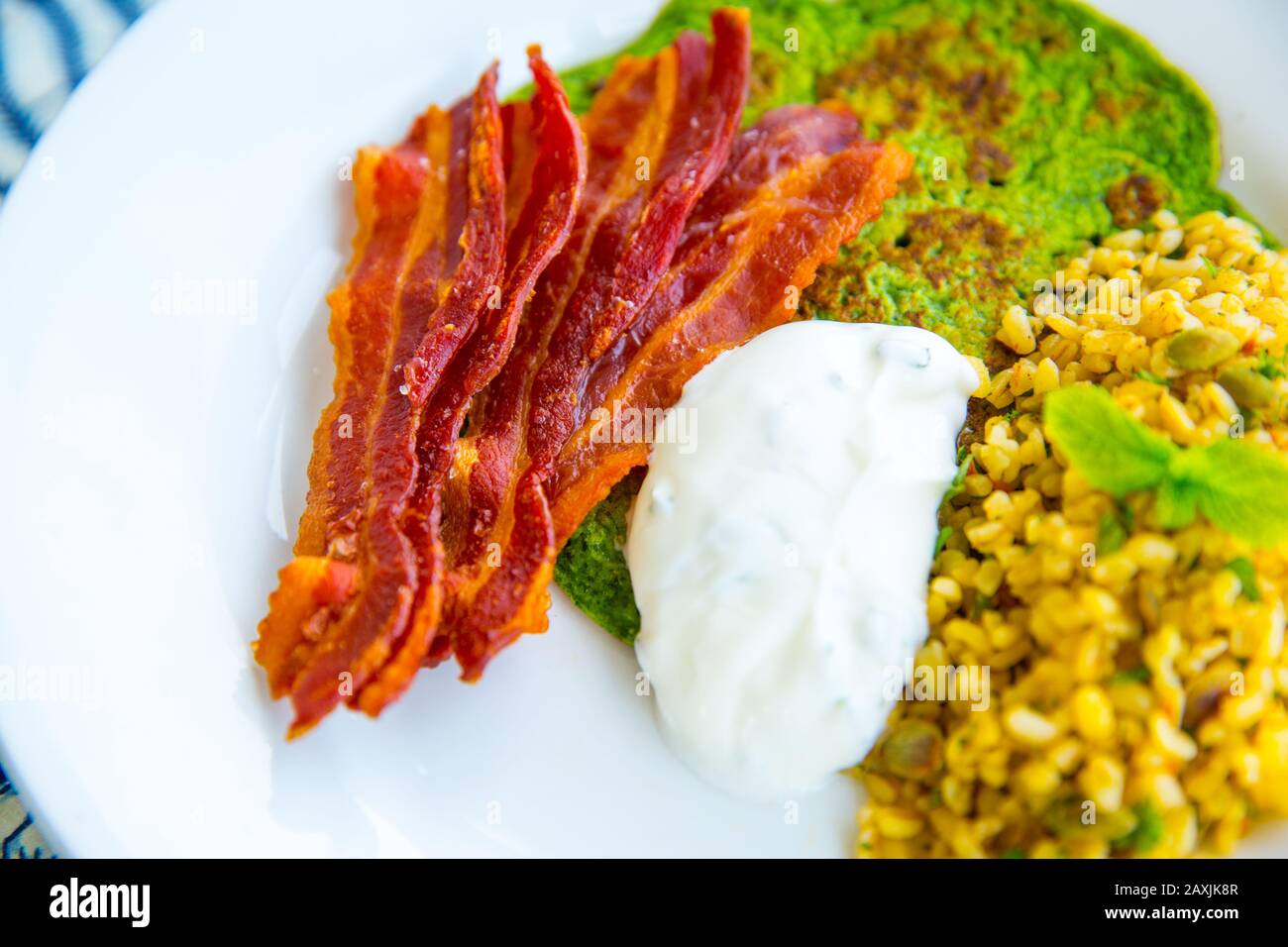 colazione al mattino Foto Stock