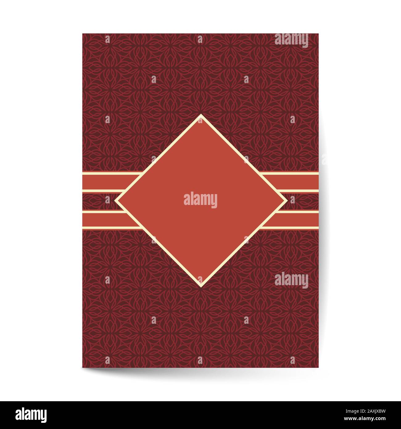 Il minimo di lusso design del coperchio con elemento di modello per il menu scheda di invito, banner prenota vettore di design Illustrazione Vettoriale