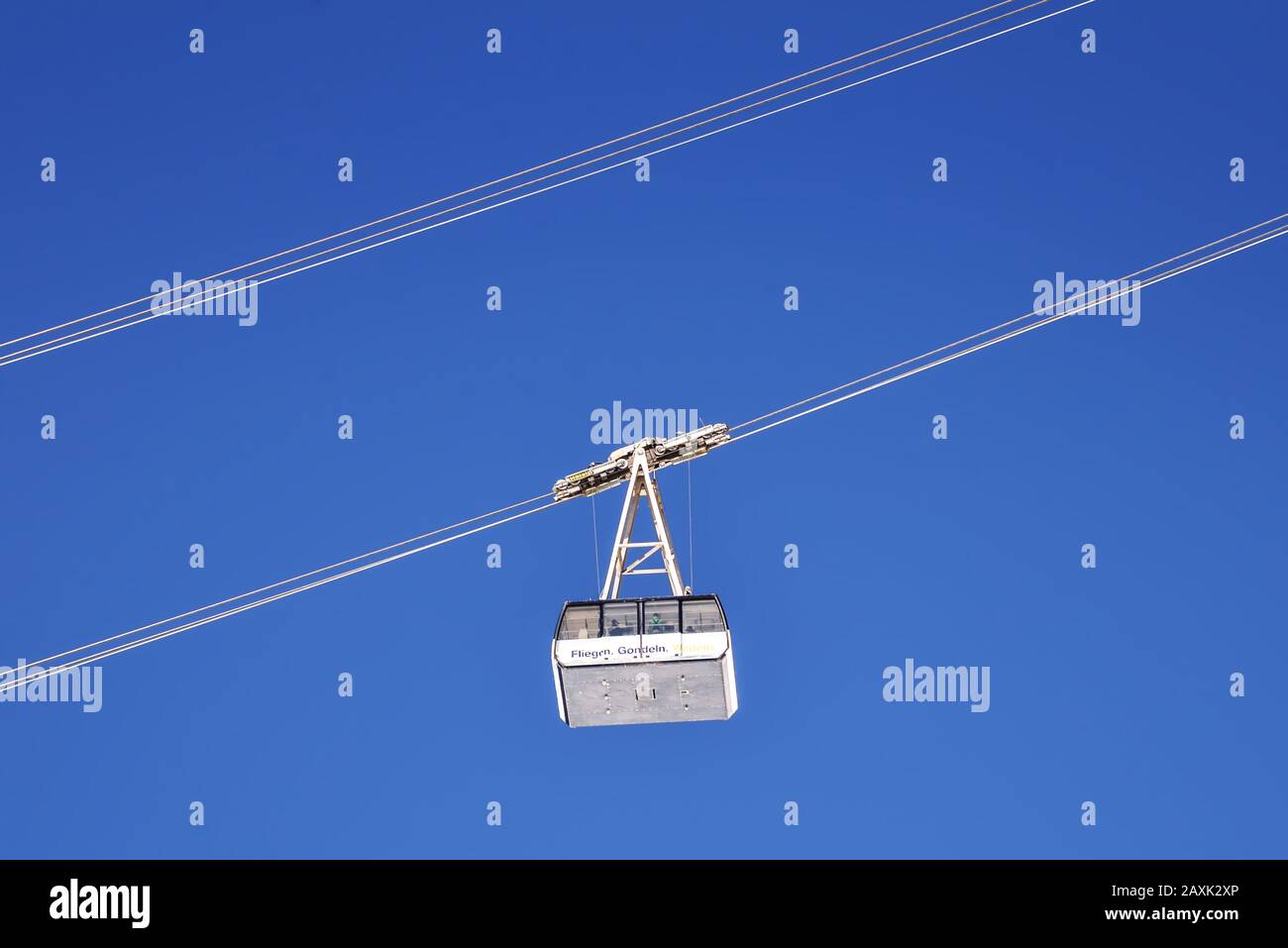 Funivia dello Zugspitzseilbahn Foto Stock