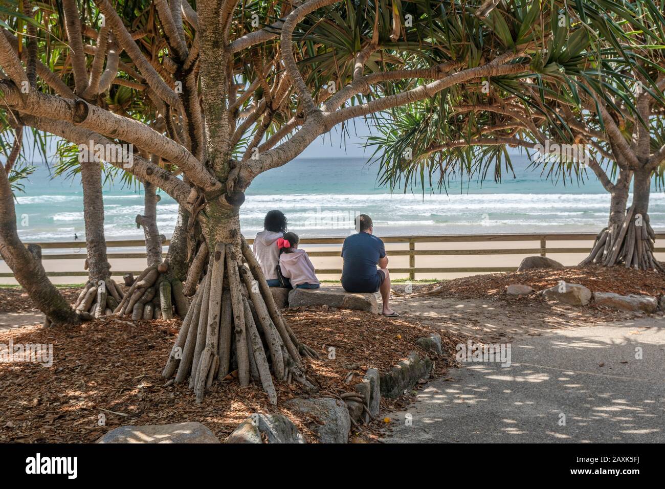 Australia, Queensland, Noosa, spiaggia, turisti Foto Stock