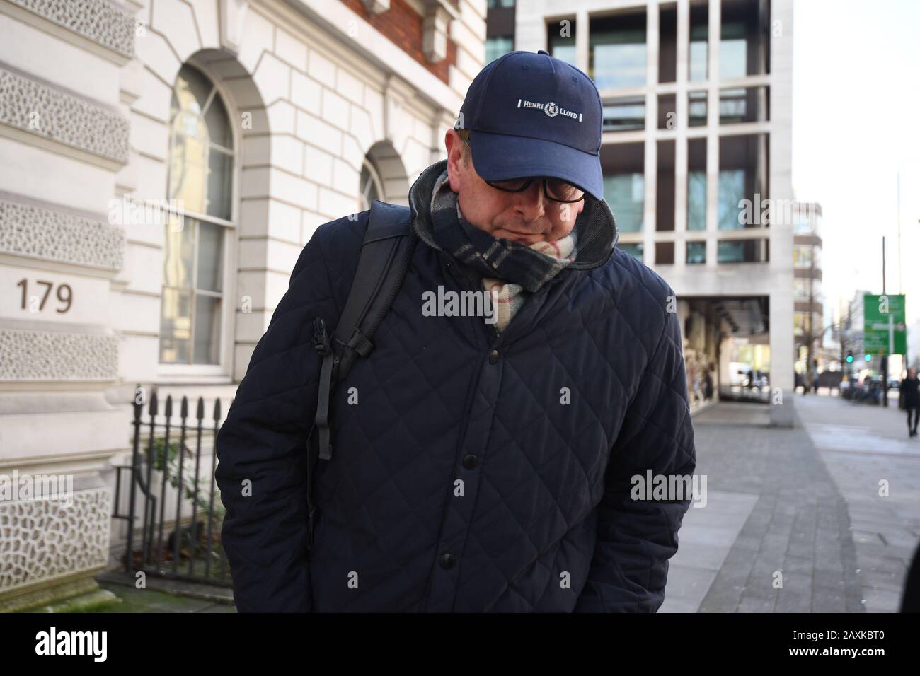 James Lattimer fuori dal Westminster Magistrates' Court, che è stato detto da un giudice che potrebbe andare in prigione per aver scosso una carta di iscrizione per Lord's Cricket Ground che gli ha dato accesso ai posti migliori. Foto Stock