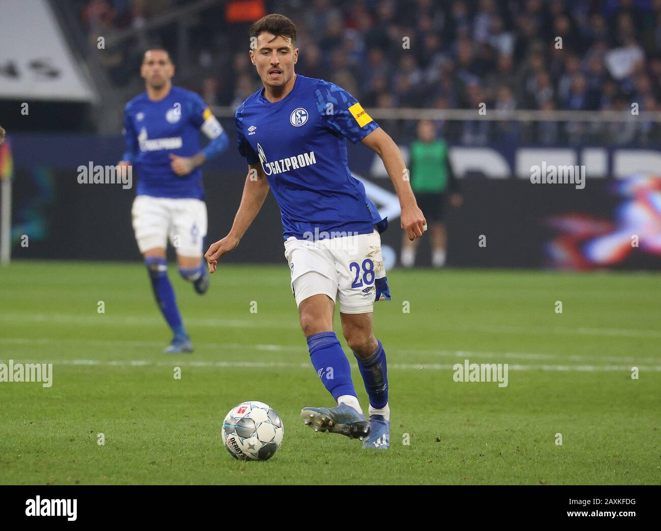 Primo: 08.02.2020 Calcio, 2019/2020 1.Bundesliga: FC Schalke 04 - SC Paderborn 1: 1 campagna individuale, Alessandro Schopf | uso in tutto il mondo Foto Stock