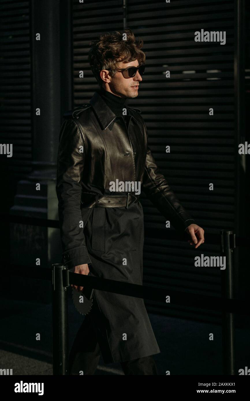 David Thielebeule - PFW - david Boots - WSJ Magazine Style Director Foto Stock