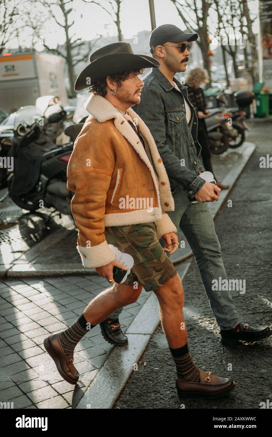 Rick Owens - PFW AW2020 creazione originale durante la Paris Fashion Week Menswear Rick Owens House streetstyle al di fuori dello spettacolo streetstyle all'esterno Foto Stock